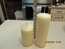 New Long Burning Pillar Candles - One 8 Inches Tall -- One 5 Inches Tall in Luke AFB, Arizona