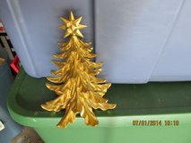 Tabletop Gold Christmas Tree With Star On Top in Houston, Texas