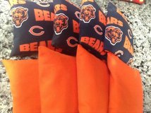 CORNHOLE Bags 4 Chicago Bears/ 4 Orange in Oswego, Illinois